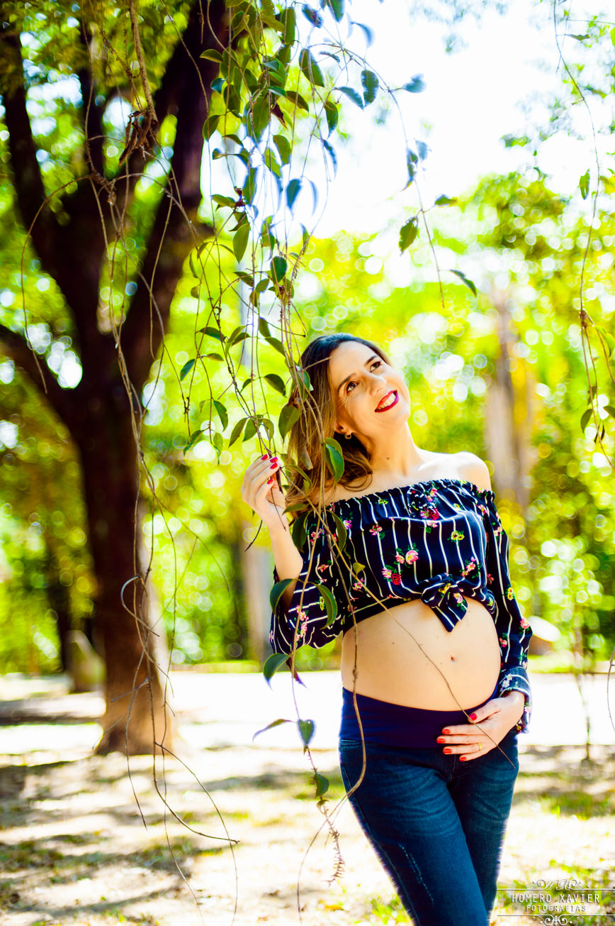 fotografia book gestante gravida em Parque em BH