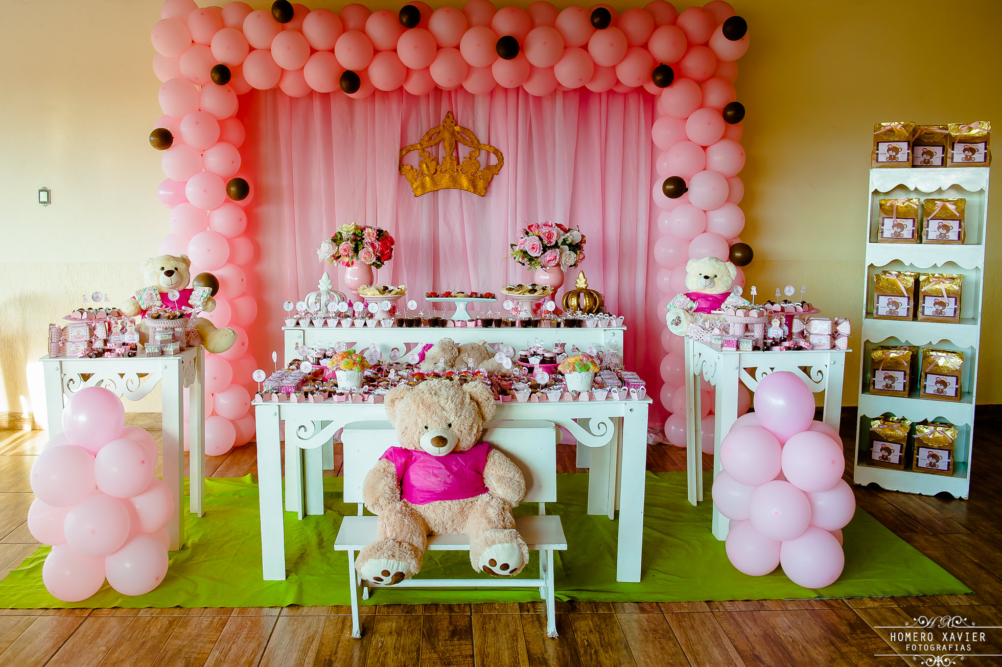 festa infantil ursinho rosa em bh